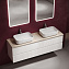 Мебель для ванной со столешницей Sancos Snob T 160 SNT80W+TT160A2X Bianco/Kreman - фото 4