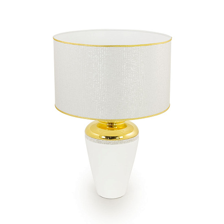 Лампа настольная Migliore Dubai 27499/27500 белый/золото, swarovski