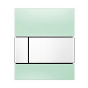 Кнопка смыва Tece Square Urinal 9242803 зеленое стекло, кнопка белая