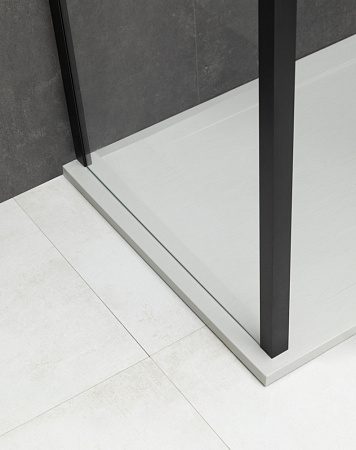 Душевой уголок Allen Brau Priority 3.31009.BBA + 3.31018.BBA 120x90 черный браш