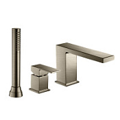 Смеситель Palazzani Qadra 58139349 на борт ванны, нержавеющая сталь