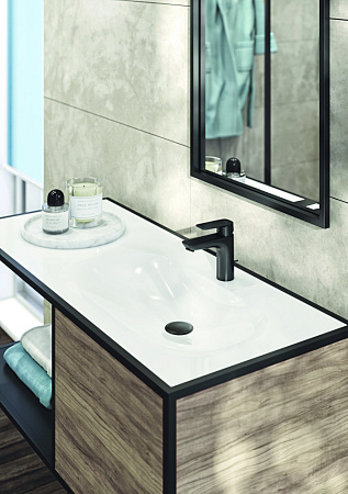 Смеситель Kludi Pure&Style 402903975 для раковины, черный матовый