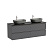 Тумба с раковиной и столешницей Sancos Folk 140 FL70GS+TT140A1X Grey soft/Black Sky