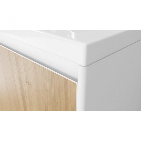 Тумба с раковиной Velvex Klaufs 90 белый/дерево