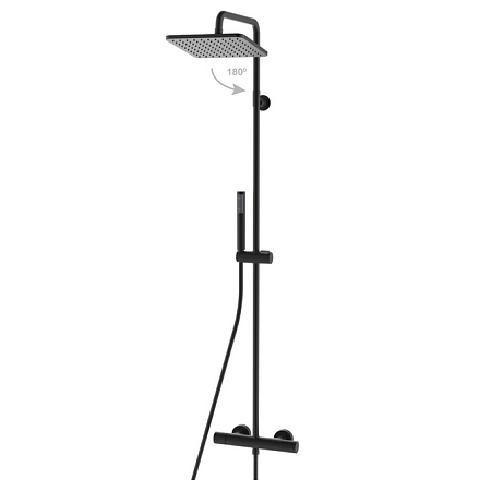 Душевая стойка Bossini Cosmo L10103.073 черный матовый