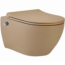 Унитаз подвесной beWash Bogen 88343673 с системой микролифт, латте