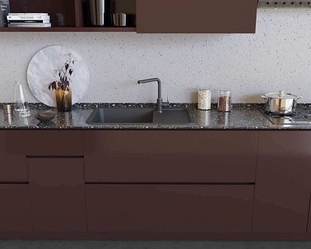 Кухонная мойка Omoikiri Tasogare 86-DC 86х51 тёмный шоколад