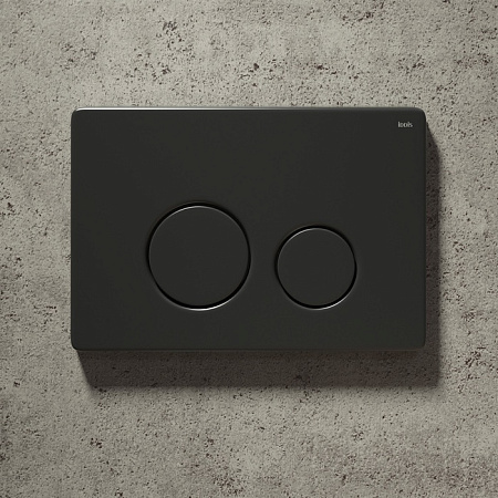 Кнопка смыва IDDIS Unisteel UNS01MBi77 черный