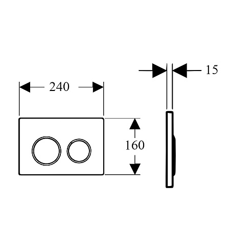 Кнопка смыва Boheme 659 хром