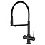 Смеситель Zorg Steel Hammer SH 2003 BLACK для кухонной мойки, черный - фото 1