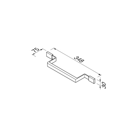 Полотенцедержатель Geesa Aim 918406-02 35 хром