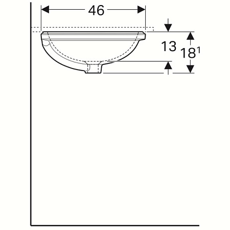 Раковина Geberit Variform 500.752.01.2 50х40 белый