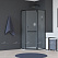Душевой уголок RGW Hotel 350608400-24 100x100x195 матовое-сатинат/черный