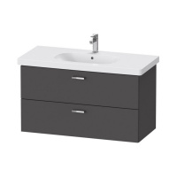Тумба с раковиной Duravit XBase XB619304949 100 графит матовый