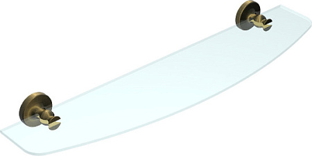 Полка стеклянная RUSH Crete CR35610 светлая бронза