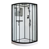 Душевая кабина Cerutti VIVA101B 100х100 черный Душевая кабина Cerutti VIVA101B 100х100 черный