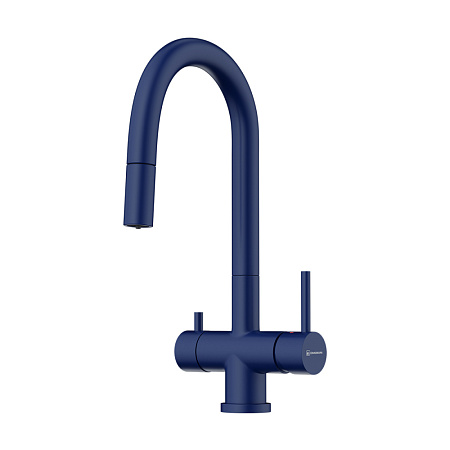 Смеситель Omoikiri Akita-S-IB 4994438 для кухонной мойки, indigo blue