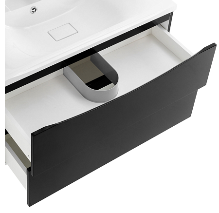 Тумба с раковиной BelBagno Marino MARINO-1000-2C-SO-NL-P 100 nero lucido