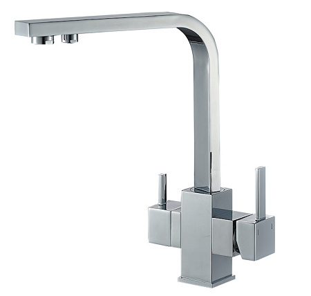 Смеситель Zorg Steel Hammer SH 905 CR для кухонной мойки, хром