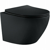 Унитаз подвесной Aquatek Европа AQ1901-MB с сидением Soft Close, черный матовый