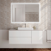 Мебель для ванной Kerama Marazzi Plaza Modern PLB.M.120.3\WHT 120 белый глянцевый