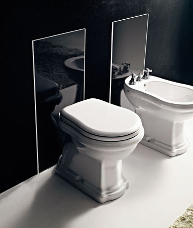 Крышка-сиденье Kerasan Retro 109001 белый/хром