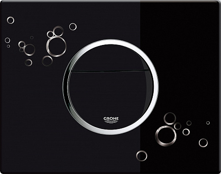 Кнопка смыва Grohe Nova Cosmopolitan 38847KI0 черный с белым