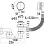 Слив-перелив Cezares CZR-STP1-01 для ванны, белый/хром - фото 2