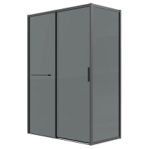 Душевой уголок Grossman Style 120.K33.05.1170.21.10 108-111x68,5-70x195 тонированное/черный матовый