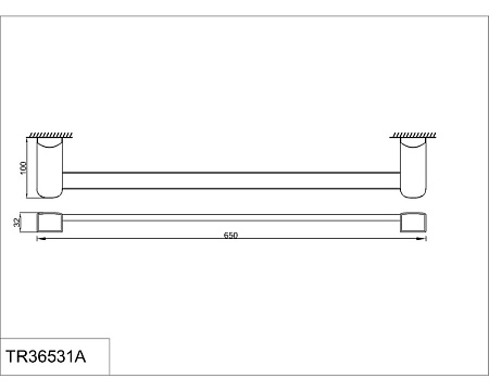 Полотенцедержатель Rush Thira TR36531A хром