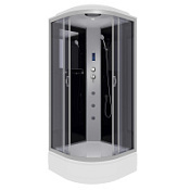 Душевая кабина Niagara Classic NG-3501-14F 90x90x215 стекло тонированное/профиль серебро