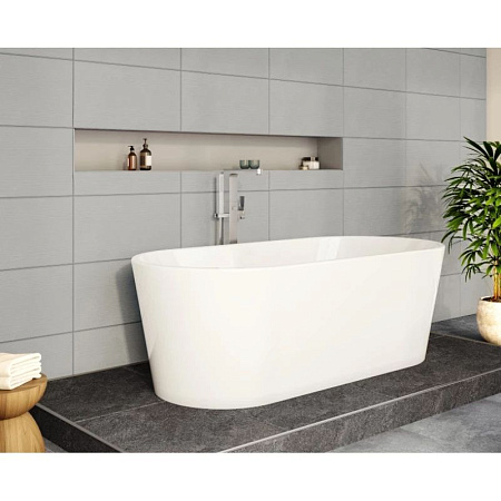 Ванна акриловая VitrA Geo 65370006000 170x80 с ножками и сифоном