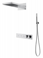 Душевой комплект Boheme Fusion 131-CR для душа, с термостатом, хром