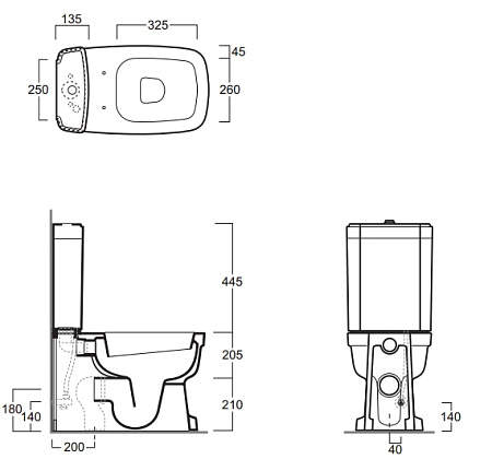 Бачок для унитаза Simas Evolution EVO 09 bia белый
