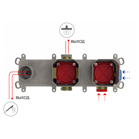 Cкрытая монтажная часть Fima Carlo Frattini F3400 смесителя для душа