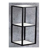 Полка Cezares Cadro CADRO-30/30/80-2C-SO-MET 30x30 nero Полка Cezares Cadro CADRO-30/30/80-2C-SO-MET 30x30 nero