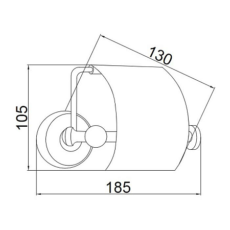 Держатель туалетной бумаги Boheme Provanse 10801 с крышкой, бронза