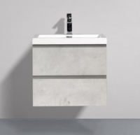 Тумба с раковиной BelBagno Luce LUCE-600-2C-SO-ST Stucco Cemento Leggero