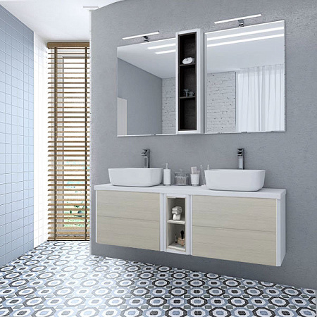 Тумба Aquaton Брук 1A201101BCDL0 20 открытая,  дуб латте