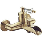 Смеситель Boheme Vogue 203-SW для ванны с душем, бронза/Swarovski