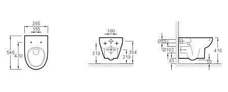 Унитаз подвесной Jacob Delafon Odeon Up E4764-00