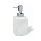 Дозатор для жидкого мыла Stil Haus Prisma 795(08-BI) настольный, хром/белый