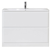 Тумба с раковиной BelBagno Albano ALBANO-1000-2C-PIA-BL 100 напольная, bianco lucido
