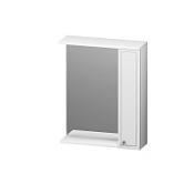 Шкаф-зеркало RedBlu Palace One 60 R с подсветкой, белый глянец
