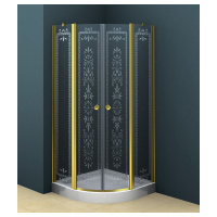 Душевой уголок Cezares ROYAL PALACE ROYAL PALACE-A-R-2-90-CP-G золото