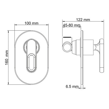 Смеситель WasserKRAFT Kammel 1851 для душа