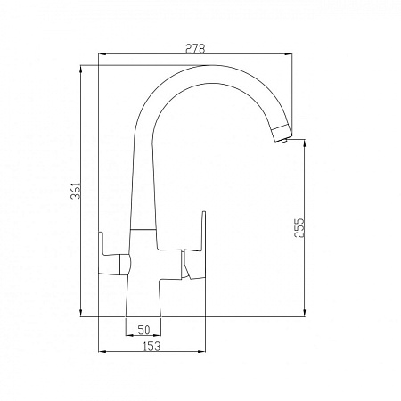 Смеситель Zorg Steel Hammer SH 819 SATIN для кухонной мойки, сатин