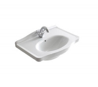 Раковина Galassia Ethos 8432 65х44 с 3-мя отверстиями под смеситель, белый