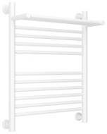Полотенцесушитель водяной Сунержа Богема+ с 1 полкой 30-0223-6050 600x500 белый матовый