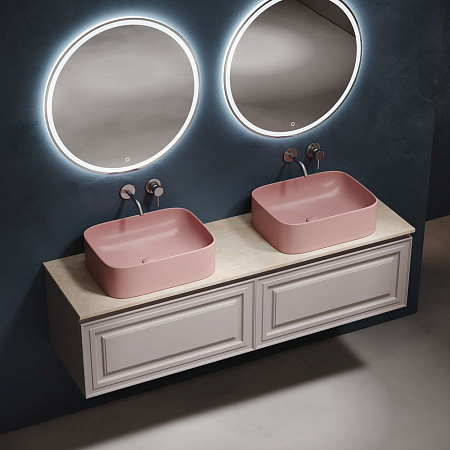 Тумба c раковиной и столешницей Sancos Very 160 VR80SM+TT160A2 Doha Soft/Kreman